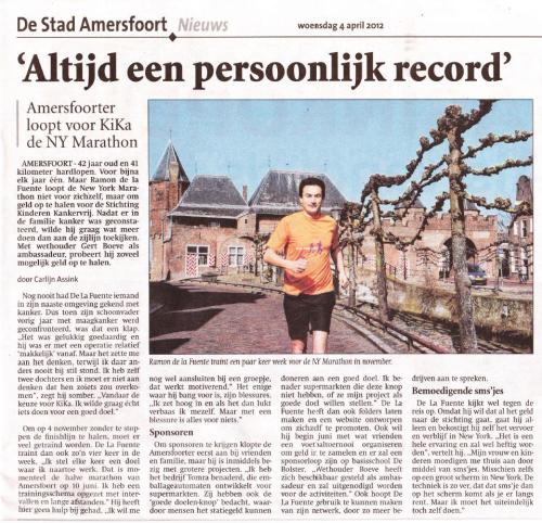 Artikel - Ramon de la Fuente - De Stad Amersfoort