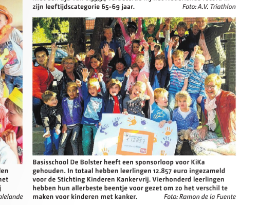 KiKa Sponsorloop De Bolster