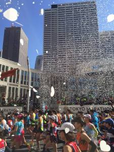 Start van de Tokyo Marathon
