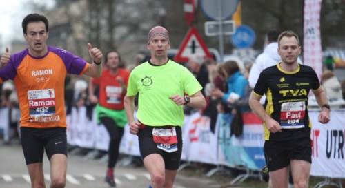 Utrecht halve marathon finish Ramon de la Fuente