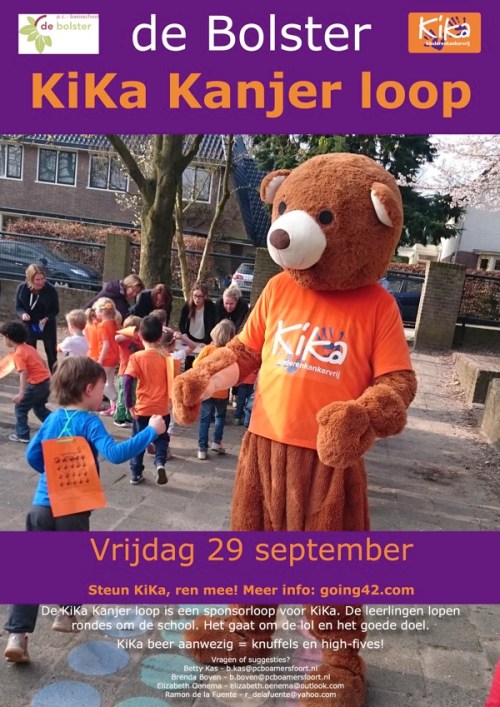 KiKa run 2017 van basisschool de Bolster in Amersfoort