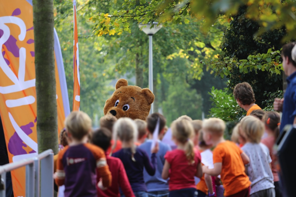 KiKa Kanjer loop op basisschool de Bolster in Amersfoort.