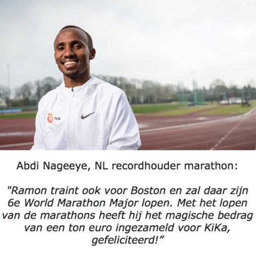 Abdi Nageeye feliciteert Ramon de la Fuente