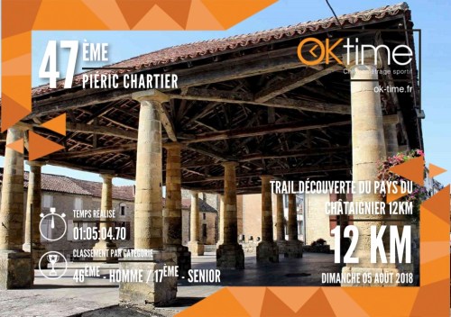 Uitslag - Trail du Pays du Châtaignier 2018 (Trail découverte du Pays du Châtaignier 12KM)